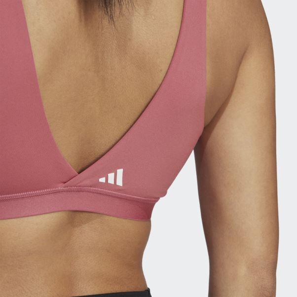 Soutien-gorge D'allaitement à Maintien Léger Adidas Yoga Essentials Studio Rose