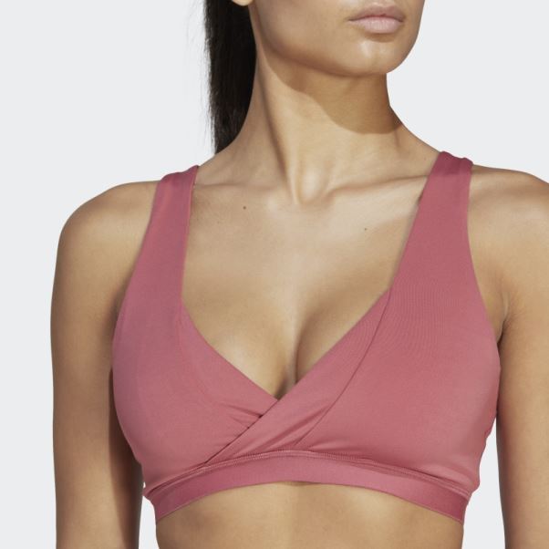 Soutien-gorge D'allaitement à Maintien Léger Adidas Yoga Essentials Studio Rose
