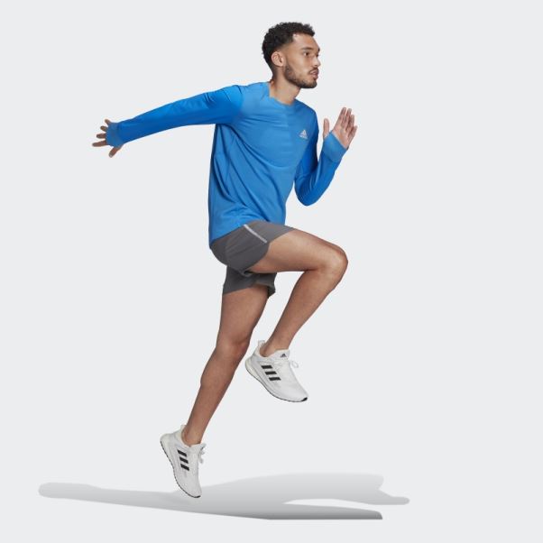 Sweat Ras Du Cou Réfléchissant Rapide Adidas Blue Rush
