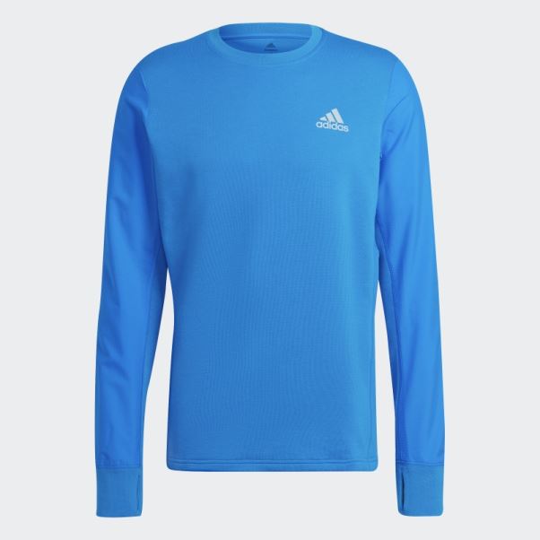 Sweat Ras Du Cou Réfléchissant Rapide Adidas Blue Rush