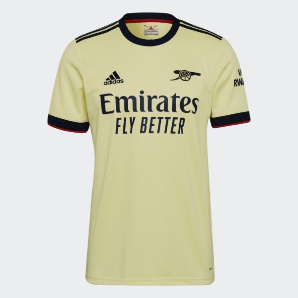 Maillot Extérieur Adidas Arsenal 21/22 Perle Citrine