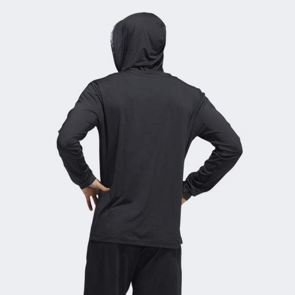 Donovan Mitchell Sweat à Capuche Noir Adidas
