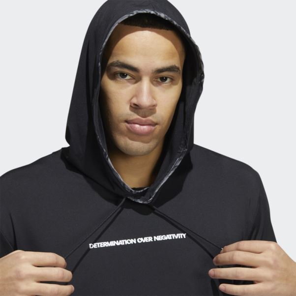 Donovan Mitchell Sweat à Capuche Noir Adidas