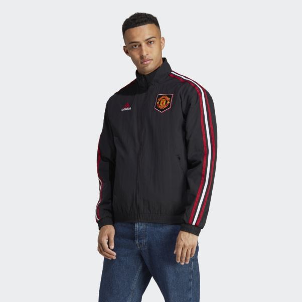 Veste Réversible Manchester United Anthem Noir Adidas