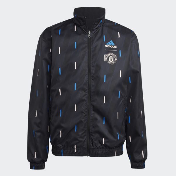 Veste Réversible Manchester United Anthem Noir Adidas