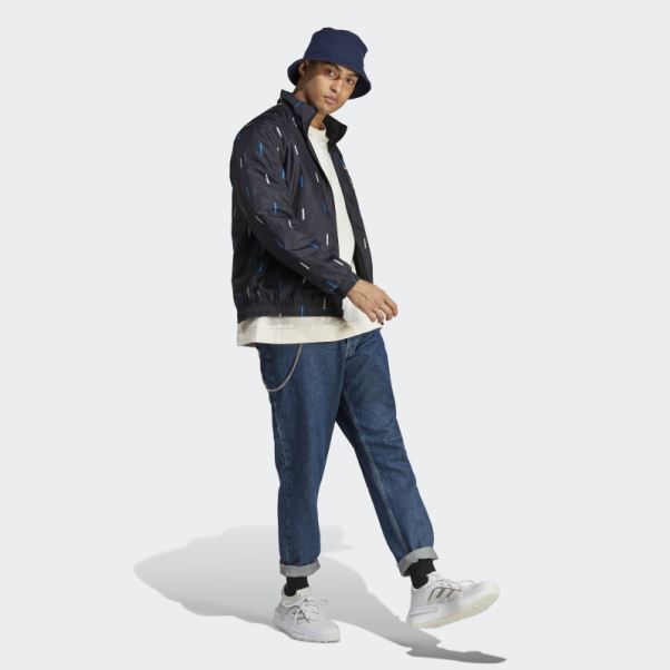 Veste Réversible Manchester United Anthem Noir Adidas