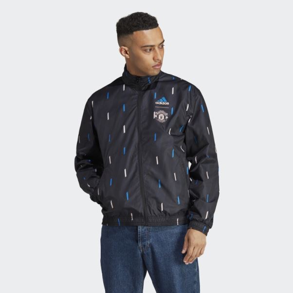 Veste Manchester United Anthem Noir Adidas