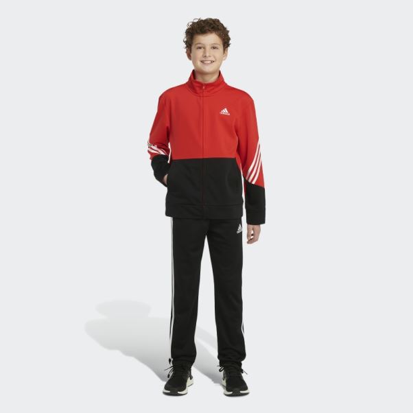 Veste En Tricot Audacieux Rouge Adidas