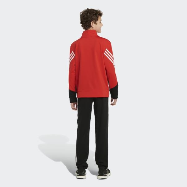 Veste En Tricot Audacieux Rouge Adidas