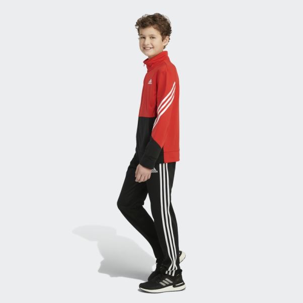 Veste En Tricot Audacieux Rouge Adidas