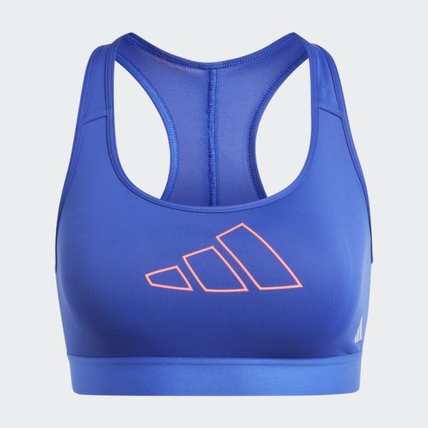 Soutien-gorge à Maintien Moyen Powerreact Hyperbright Bleu Adidas Mode