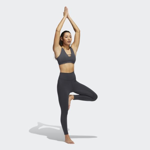 Legging Adidas Yoga Luxe Studio 7/8 Carbon