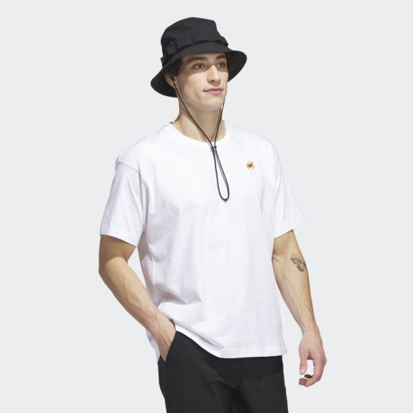 T-shirt Blanc Adidas Adicross Burning Cart Society (non Genré)