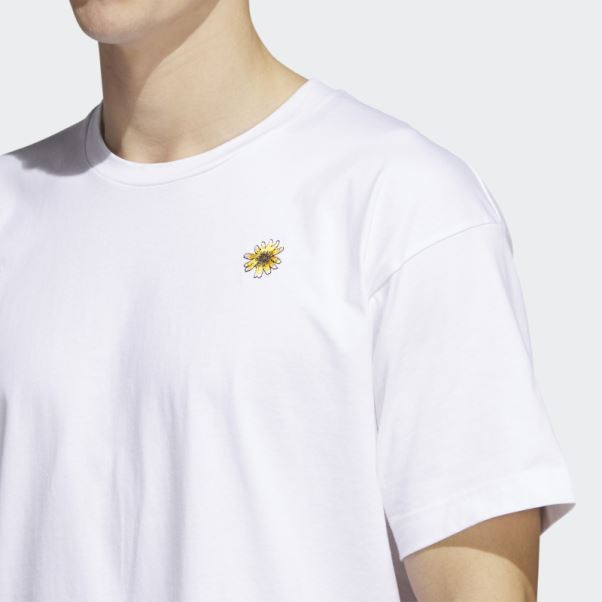 T-shirt Blanc Adidas Adicross Burning Cart Society (non Genré)