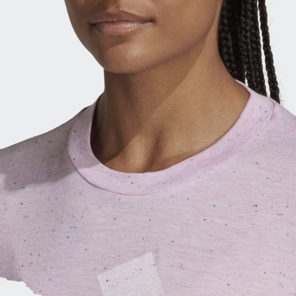 Adidas Future Icons Winners 3.0 Tee Lilas Mel Hot