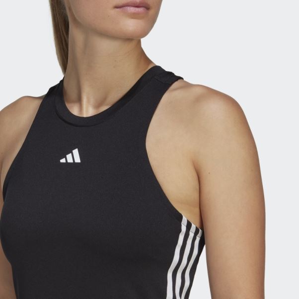 Adidas Aeroready Train Essentials Débardeur 3 Bandes Regular Noir