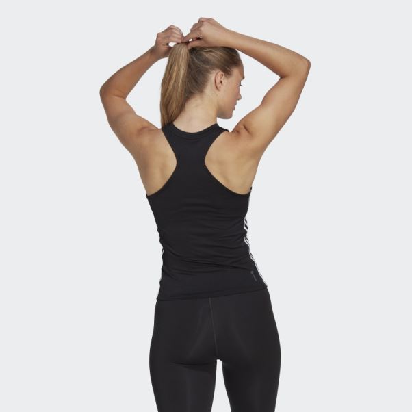 Débardeur Aeroready Train Essentials Regular 3 Bandes Noir Adidas