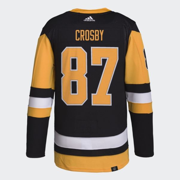 Adidas Noir Pingouins Crosby Domicile Authentique Maillot