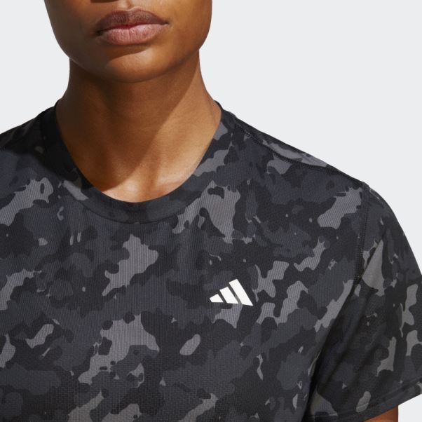 T-shirt De Course Camouflage Own The Run Adidas Noir