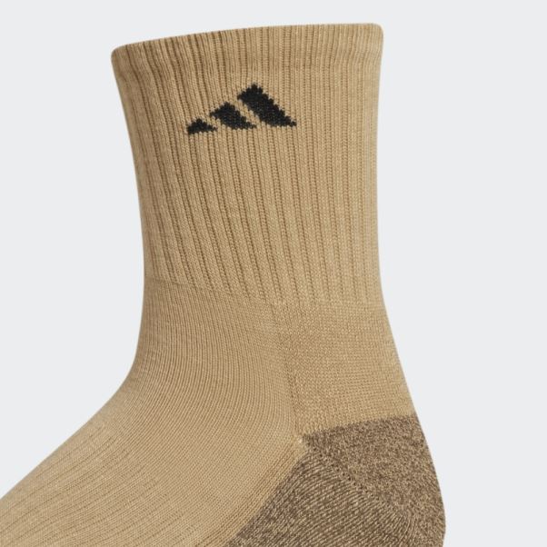 Chaussettes Mi-mollet Matelassées X 3 Paires Adidas Beige
