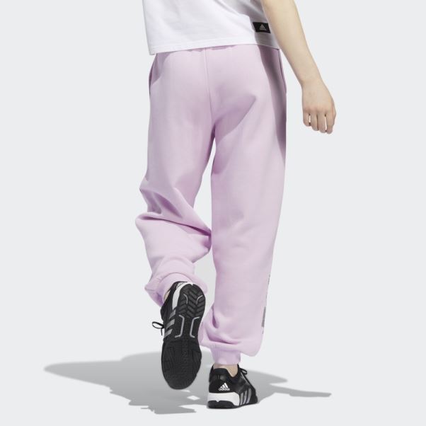Pantalon De Jogging Imprimé Fleuri Lilas Adidas