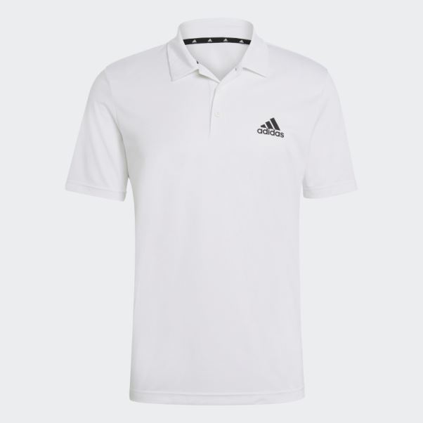 Aeroready Conçu Pour Déplacer Le Polo De Sport Adidas Blanc