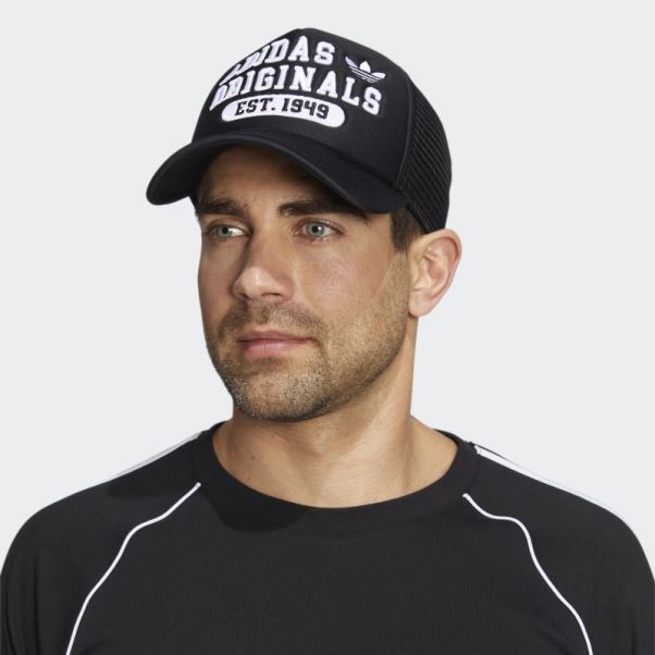 Casquette Trucker Prep Adidas Noir