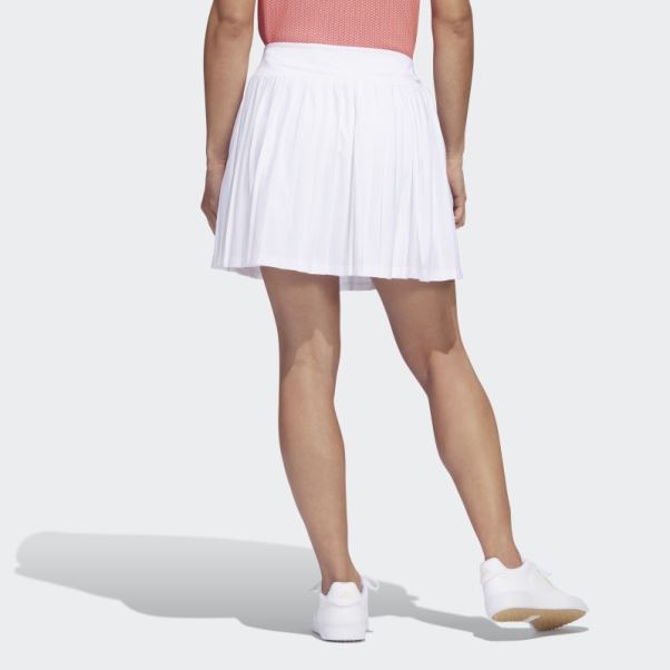 Jupe De Golf Plissée 15 Pouces Adidas Ultimate365 Tour Blanche