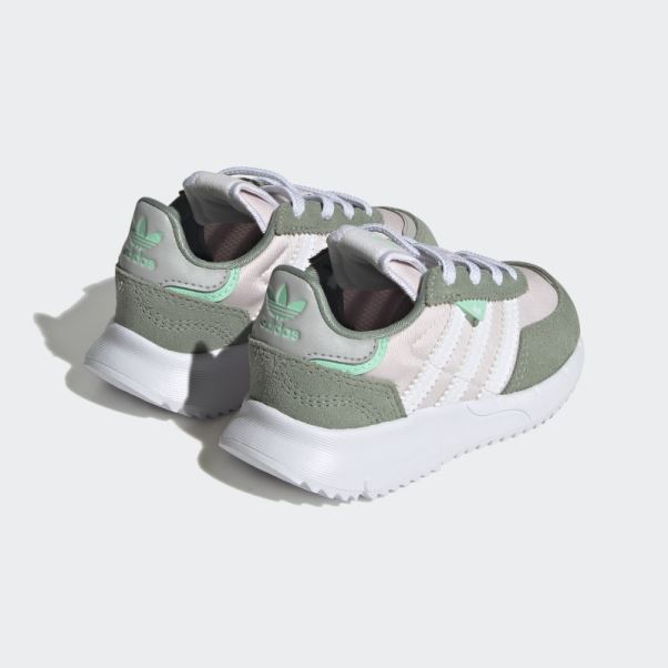 Chaussures Adidas Retropy F2 Argent Vert