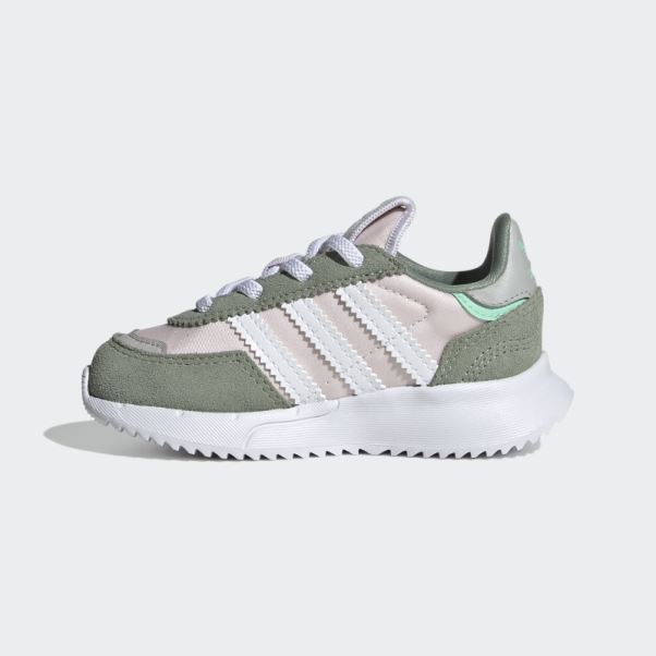 Chaussures Adidas Retropy F2 Argent Vert