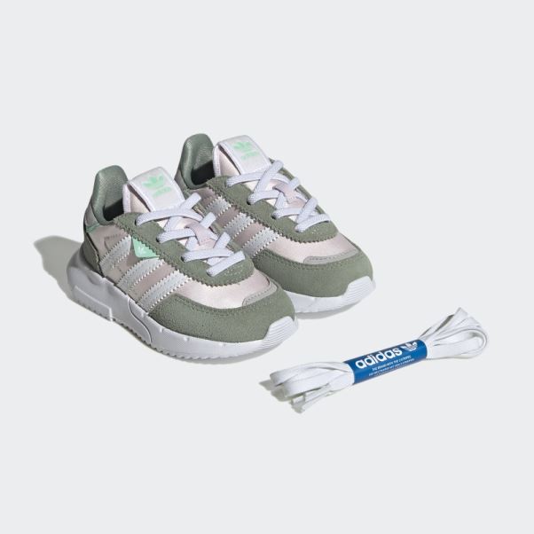 Chaussures Adidas Retropy F2 Argent Vert