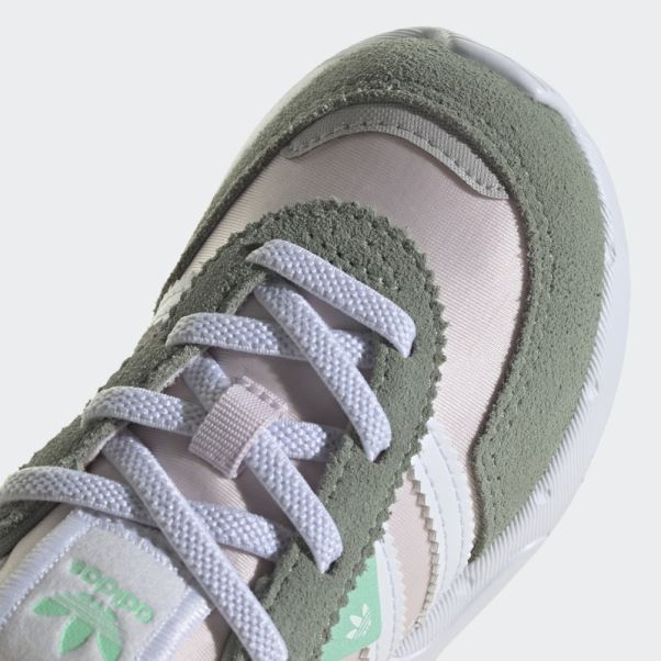 Chaussures Adidas Retropy F2 Argent Vert