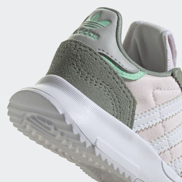 Chaussures Adidas Retropy F2 Argent Vert