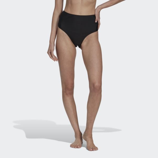 Bas De Bikini Taille Haute Noir Adidas