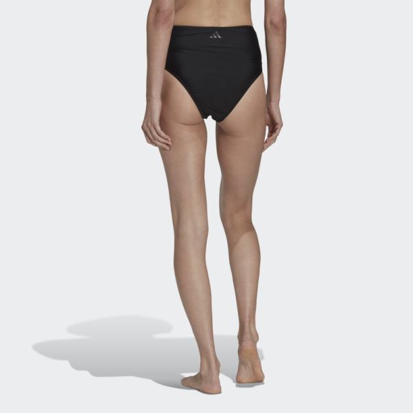Bas De Bikini Taille Haute Noir Adidas
