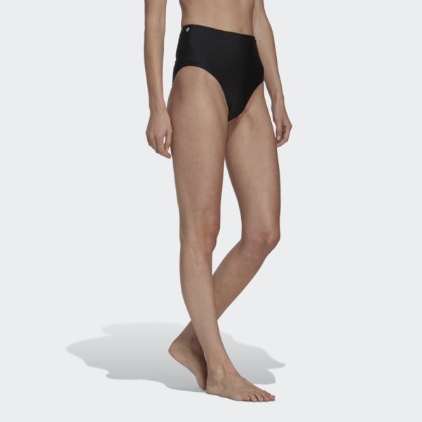Bas De Bikini Taille Haute Noir Adidas