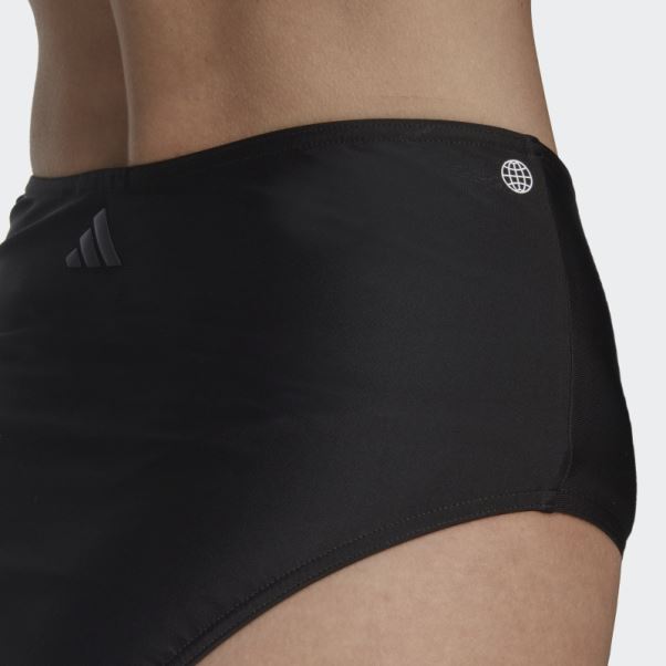 Bas De Bikini Taille Haute Noir Adidas