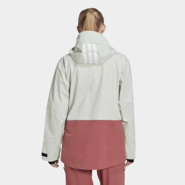 Veste De Snow Adidas Terrex Myshelter 3 Couches Gore Tex Rouge