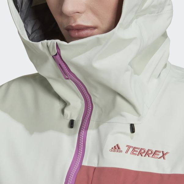 Veste De Snow Adidas Terrex Myshelter 3 Couches Gore Tex Rouge