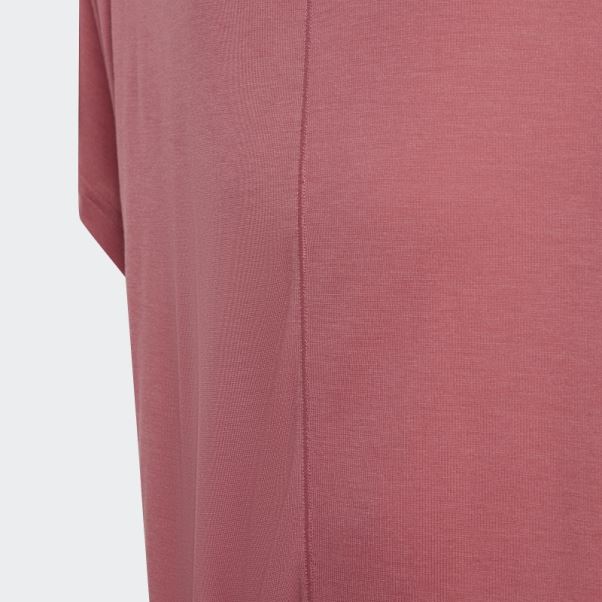 Adidas Yoga Aeroready Lâche T-shirt Rose