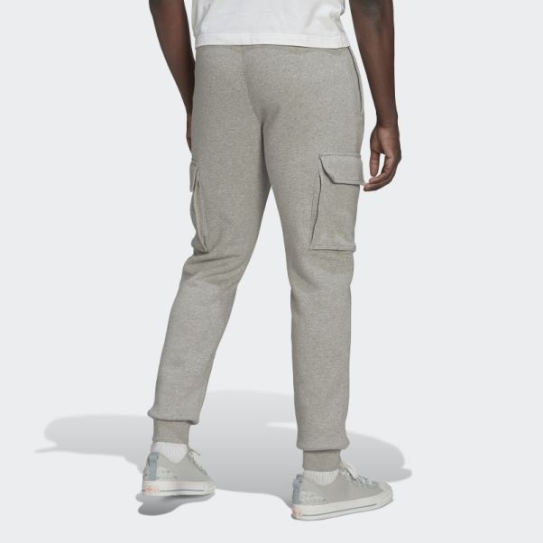 Pantalon Cargo Gris Moyen Adicolor Essentials Trefoil Adidas