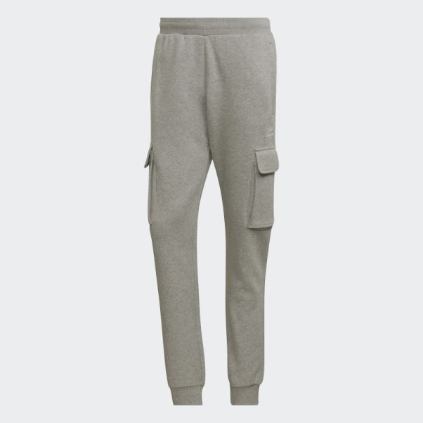 Pantalon Cargo Gris Moyen Adicolor Essentials Trefoil Adidas