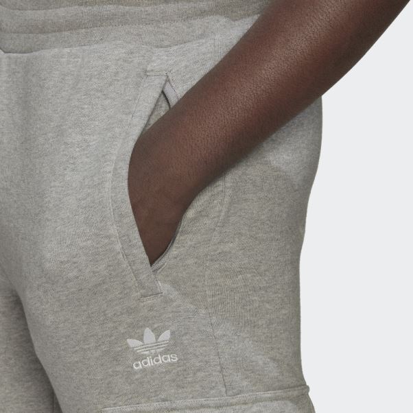 Pantalon Cargo Gris Moyen Adicolor Essentials Trefoil Adidas