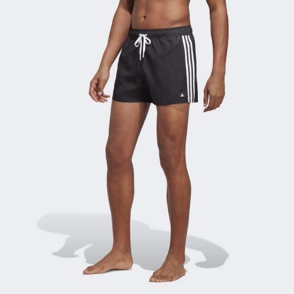 Short De Bain Clx 3 Bandes Noir Adidas