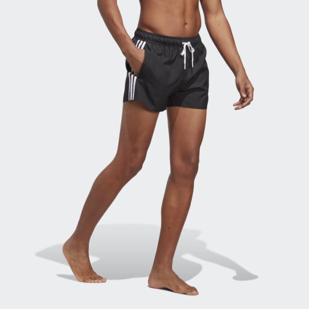 Short De Bain Clx 3 Bandes Noir Adidas