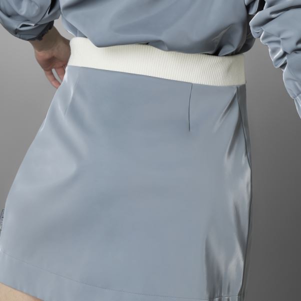 Jupe Haute Brillance Version Bleue Adidas Gris