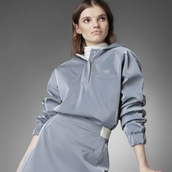 Jupe Haute Brillance Version Bleue Adidas Gris