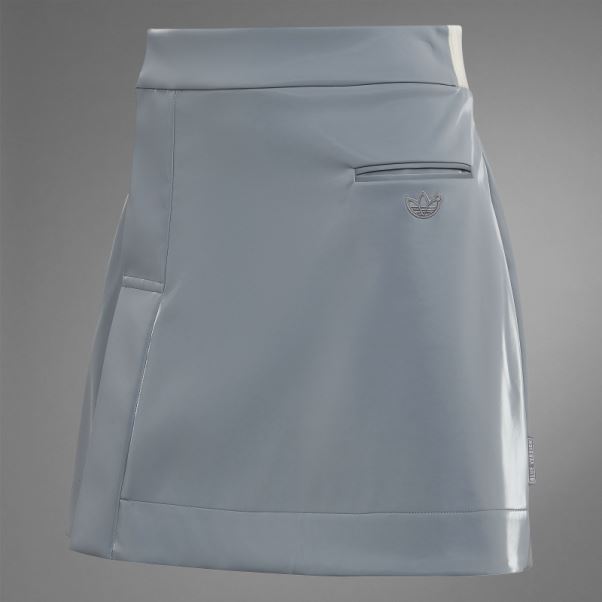 Jupe Haute Brillance Version Bleue Adidas Gris