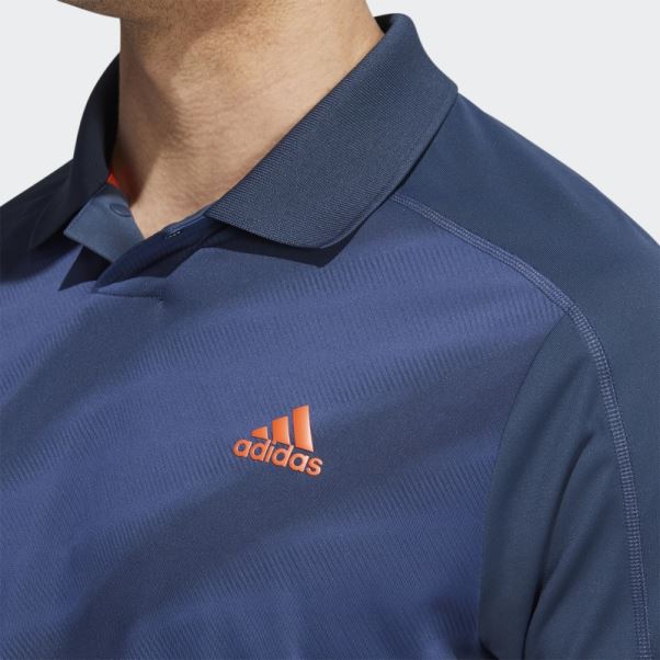 Polo Bleu Marine à Imprimé Tendance Adidas