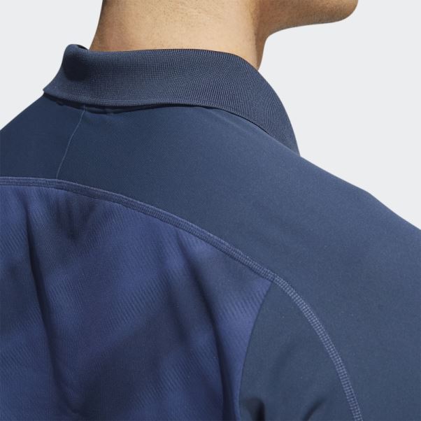 Polo Bleu Marine à Imprimé Tendance Adidas